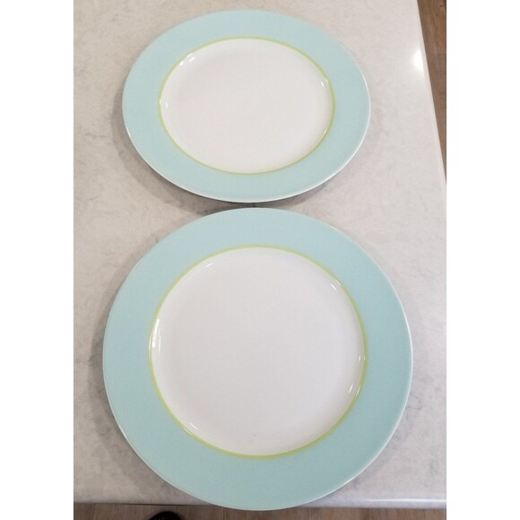 Pair of porcelain dinner plates approx 11" vintage - Picture 2 of 10
